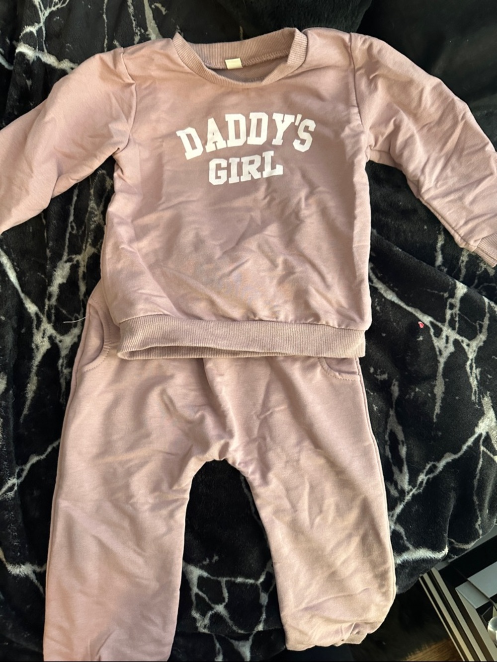 Daddy's Girl Pink Sweatshirt and Jogger Set